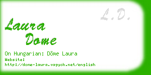 laura dome business card
